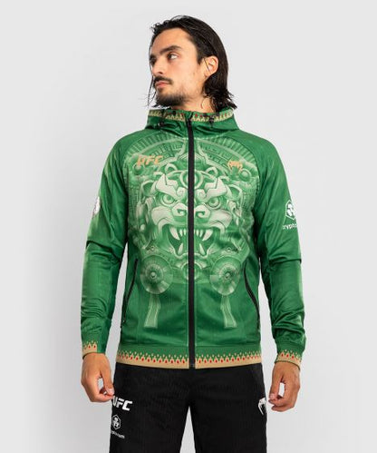 MEN'S NOCHE UFC 2.0 BY VENUM GREEN AUTHENTIC FIGHT NIGHT WALKOUT HOODIE